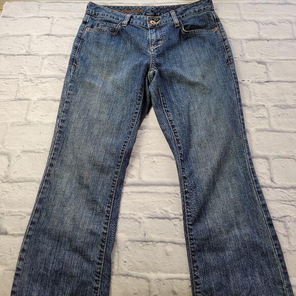 Eddie Bauer Curvy Specially Dyed Bootcut Jeans size 2R - Picture 6 of 16